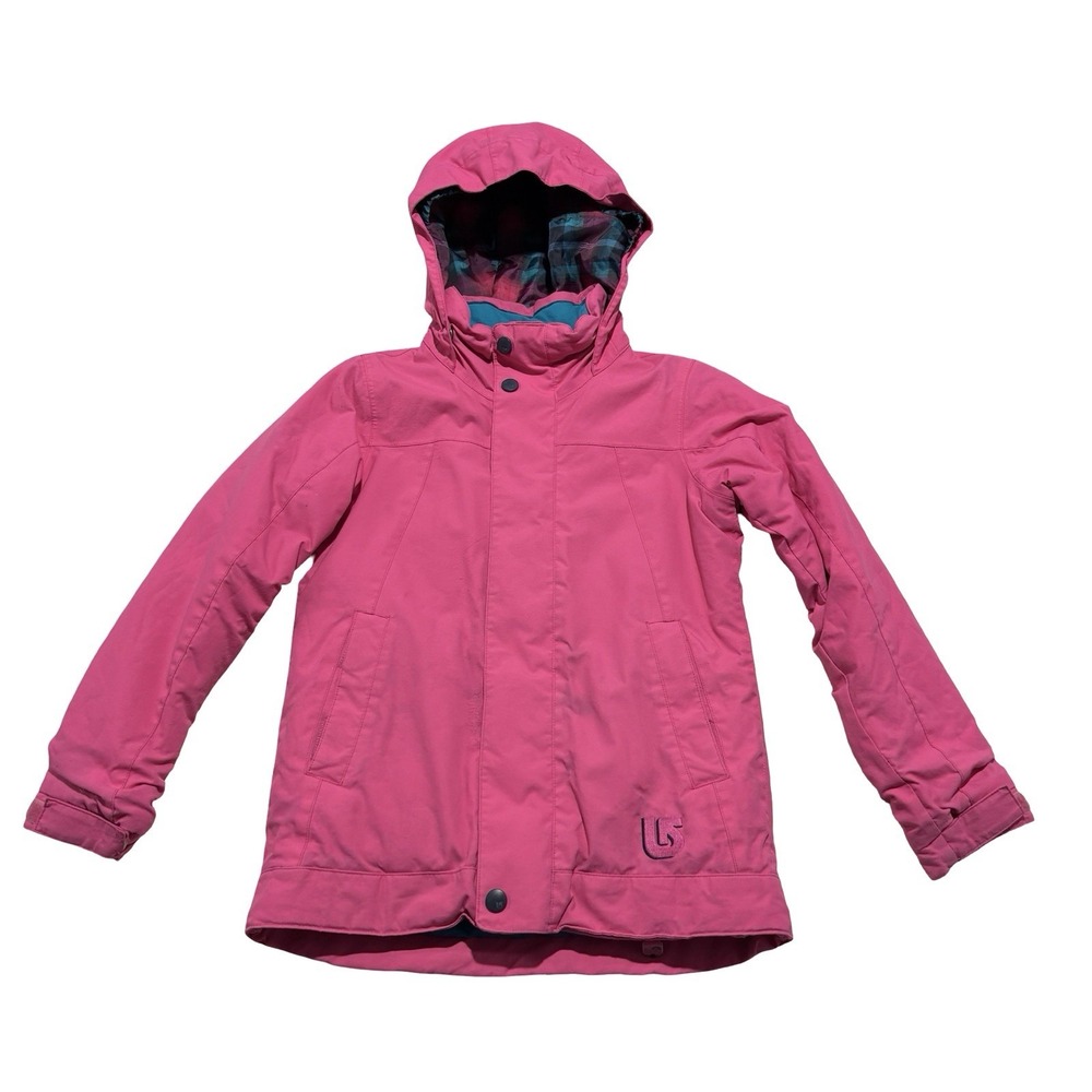 Burton Dryride Youth Girls Ski Snow Jacket Pink *Flawed* Size Medium 19 x 25